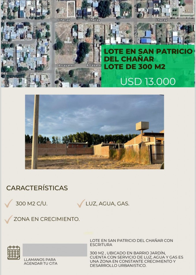 LOTES EN SAN PATRICIO DEL CHAÑAR, NEUQUEN 